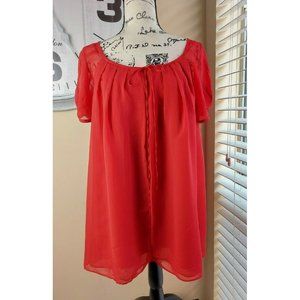 Lane Bryant Womans Red Top Short Sleeve size 18